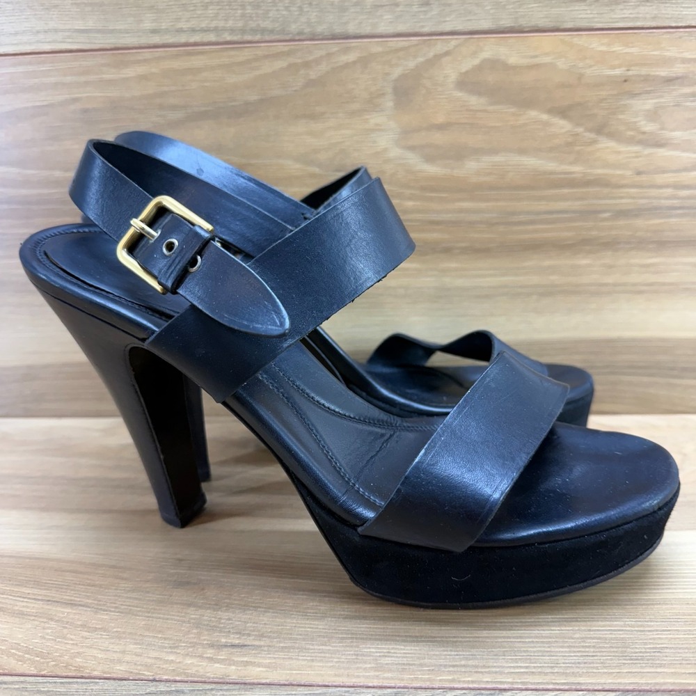 Yves Saint Laurent YSL Platform Heels Womens 10 EU 40 Y2K Slingback Sandals - Picture 2 of 11